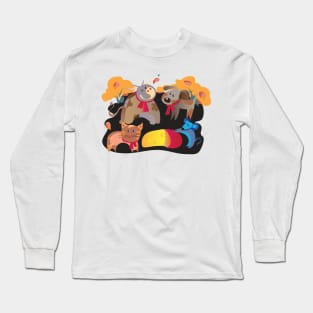 autumn animals Long Sleeve T-Shirt